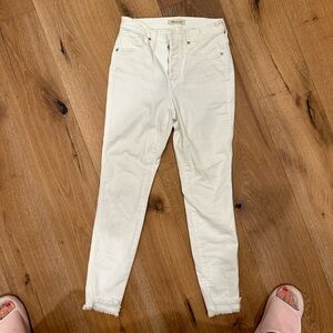 Madewell white jeans worn once size 26